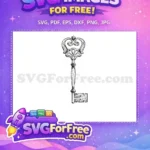 Free Key Vector Free Blank Template Number 1 Free SVG - Instant Download