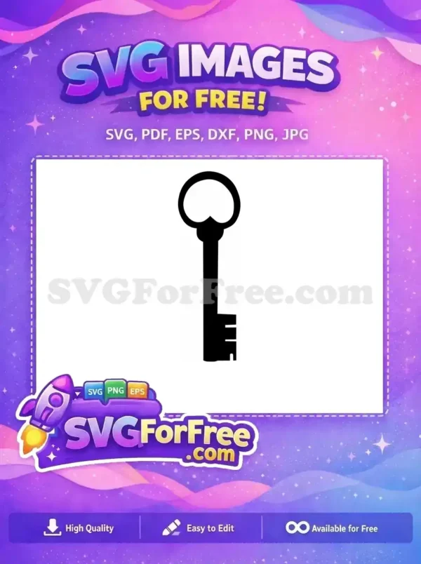 Free Key Vector Free Initial Free 1 SVG