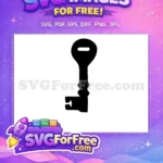 Free Number One Key Vector Free Silhouette Free SVG - Instant Download