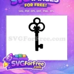 Free Ornate Skeleton Key Free Antique Style Old Free SVG - Instant Download