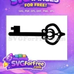 Free Skeleton Key Free Old Fashioned Key Vector Free SVG - Instant Download