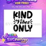 Free Heart Accents Free Black Bold Kindness Quotes Free SVG - Instant Download
