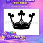 Free Black Crown Free Jewel Detail King Free SVG - Instant Download