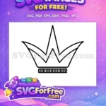 Free Royal Crown Free King Queen Silhouette Free SVG 1 - Instant Download