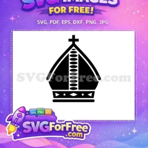 Free Black Crown Cross Free Royal King Free SVG
