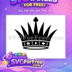 Free Pointed Tips Free Diamond Accents King Queen Free SVG - Instant Download