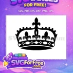 Free Royal King Crown Free Black Silhouette King and Queen Free SVG - Instant Download
