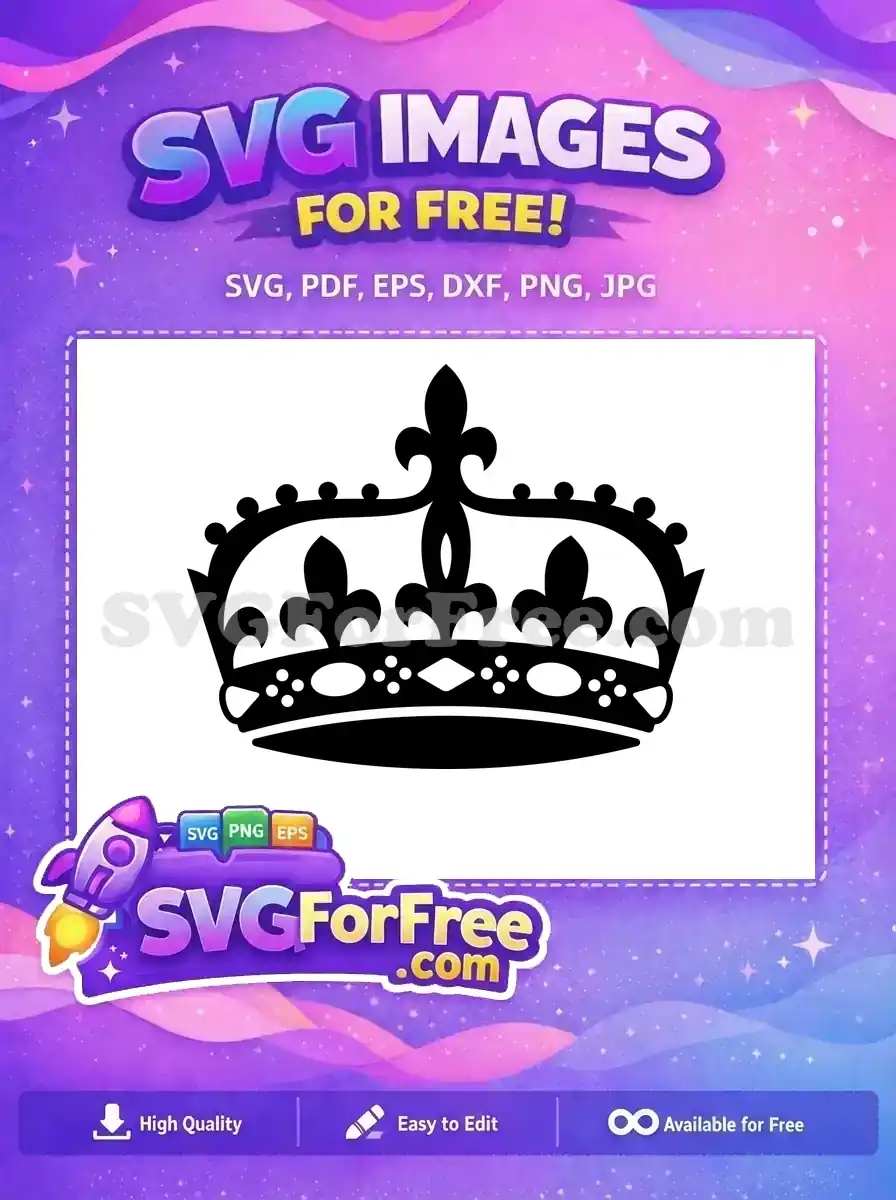 Free Royal King Crown Free Black Silhouette King and Queen Free SVG