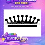 Free Black Silhouette Free King Queen Crown Design Free SVG - Instant Download