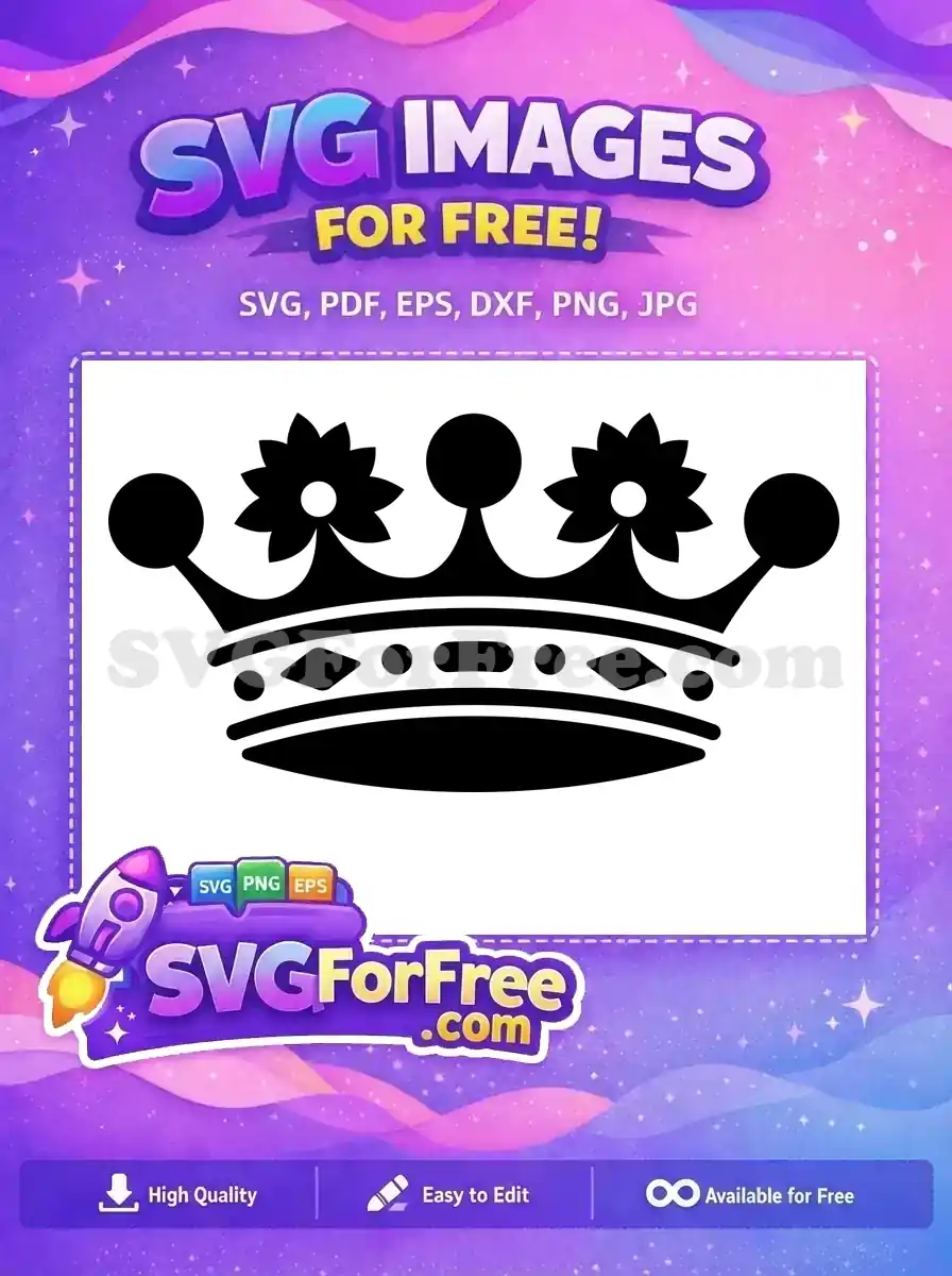 Free Royal Flowers Free Diamond King Queen Free SVG