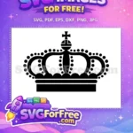 Free Royal Crown Free Black Design King Free SVG 1 - Instant Download