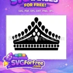 Free Black Royal Drops Free King Queen Crown Free SVG - Instant Download