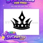 Free Royal Crowns Free Elegant Silhouettes King Queen Free SVG - Instant Download
