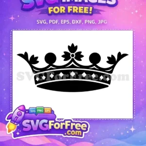 Free Black Crown Free Diamond Accents King Free SVG