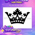Free Elegant Black Crown Free Royal King Free SVG - Instant Download