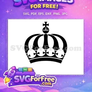 Free Black Crown Free Royal King Queen Free SVG 3