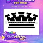 Free Sharp Crown Free King Queen Silhouette Free SVG - Instant Download
