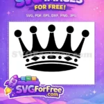 Free Black Crown Free King Queen Movie Free SVG - Instant Download