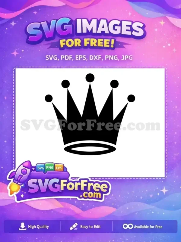 Free Black Crown Free Royal Design King Free SVG