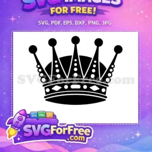 Free Black Crown Free Royal King Queen Free SVG 8
