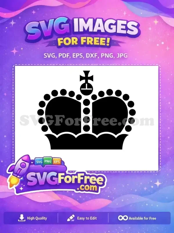 Free Royal Crown Free Black Icon King Queen Free SVG