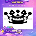 Free Black Floral Crown Free Diamond Accents King Free SVG - Instant Download