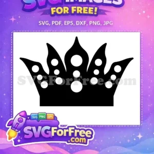 Free Black Crown Free White Jewel King Free SVG