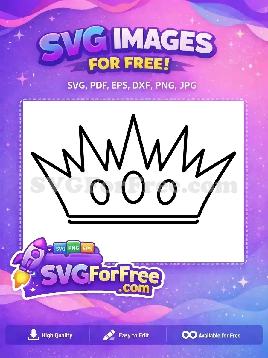 Free Sharp Points Free Royal Crown King Free SVG