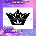 Free Black Crown Free King Queen Symbol Free SVG - Instant Download