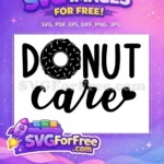 Free Black Donut Free Sprinkles Kitchen Free SVG - Instant Download