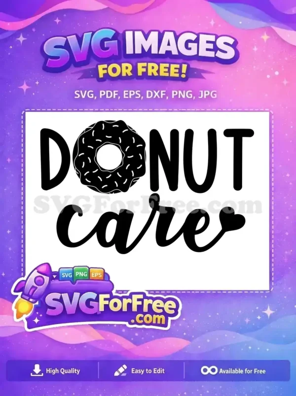 Free Black Donut Free Sprinkles Kitchen Free SVG