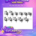 Free Teaspoon Tablespoon Free Cup Measurement Kitchen Free SVG - Instant Download