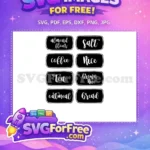 Free Pantry Label Free Black White Kitchen Free SVG - Instant Download