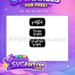 Free Pasta Brown Sugar Free Powdered Sugar Kitchen Free SVG - Instant Download