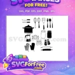 Free Utensils Free Food Preparation Kitchenware Free SVG - Instant Download