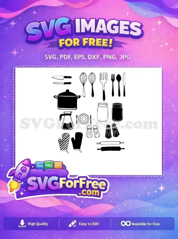 Free Utensils Free Food Preparation Kitchenware Free SVG