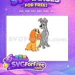 Free Orange Lady Free Grey Tramp Lady and the Tramp Free SVG 1 - Instant Download