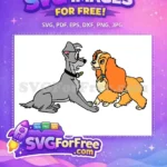 Free Gray Tramp Free Orange Lady Lady and the Tramp Free SVG - Instant Download