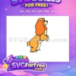 Free Orange Fur Free Standing Pose Lady Tramp Free SVG - Instant Download