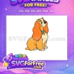 Free Orange Lady Dog Free Blue Collar Lady and Tramp Free SVG 2 - Instant Download