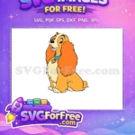 Free Orange Lady Dog Free Blue Collar Lady and Tramp Free SVG 3 - Instant Download