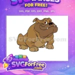 Free Jock Trusty Grumpy Free Bulldog Look Lady and Tramp Free SVG - Instant Download