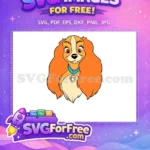 Free Orange Hair Free Blue Collar Lady and Tramp Free SVG - Instant Download