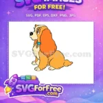 Free Tan Lady Free Blue Collar Lady and the Tramp Free SVG - Instant Download