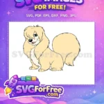 Free Blonde Haired Lady Free Smiling Face Lady and the Tramp Free SVG - Instant Download