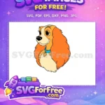 Free Smiling Lady Free Blue Collar Lady and the Tramp Free SVG - Instant Download