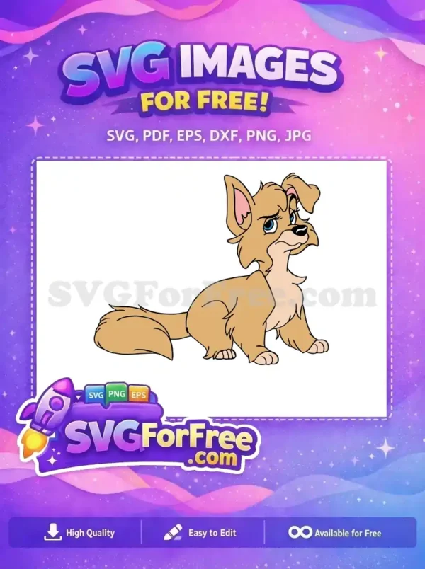 Free Cute Puppy Dog Free Sad Eyes Lady Tramp Free SVG Free Cute Puppy Dog Free Sad Eyes Lady Tramp Free SVG