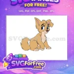 Free Angel Puppy Dog Free Lady and the Tramp Free SVG - Instant Download