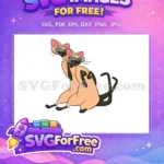 Free Siamese Cats Grumpy Free Evil Look Lady and Tramp Free SVG - Instant Download