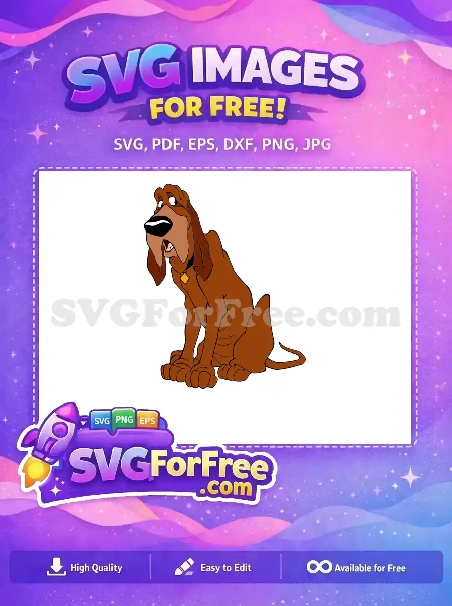 Free Droopy Eyes Free Brown Dog Lady and Tramp Free SVG